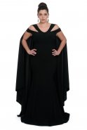 Black Oversized Evening Dress C9502