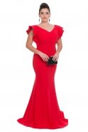 Red Oversized Evening Dress C9549
