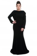 Black Oversized Evening Dress C9577