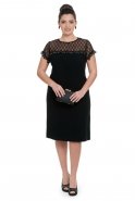 Black Oversized Evening Dress NZ8259