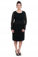 Black Oversized Evening Dress NZ8284