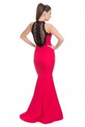 Fuchsia Mermaid Evening Dress C7105