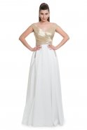 Long White Prom Dress O4238
