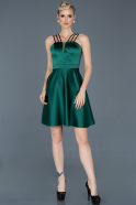 Short Emerald Green Evening Dress ABK622