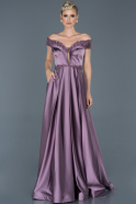Lavender Long Stony Evening Dress ABU920