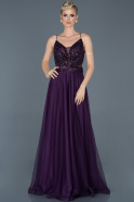 Long Purple Evening Dress ABU942