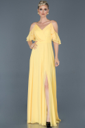 Yellow Long Prom Gown ABU675
