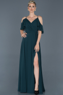 Emerald Green Long Prom Gown ABU675