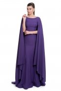 Long Purple Evening Dress C7069