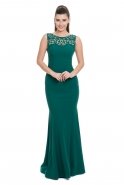 Long Emerald Green Evening Dress C7085