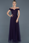 Dark Purple Long Evening Dress ABU020
