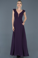 Dark Purple Long Engagement Dress ABU853