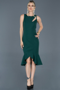 Emerald Green Midi Invitation Dress ABK509