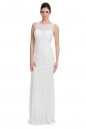 Long White Evening Dress C3255