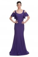 Long Purple Evening Dress C7022