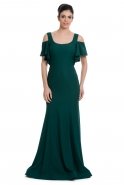 Long Emerald Green Evening Dress C7022