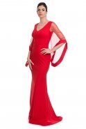 Long Red Evening Dress C7026