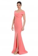 Long Pink Evening Dress C7027