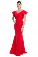 Long Red Evening Dress C7049