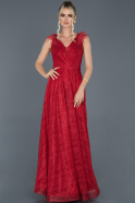 Red Long Evening Dress ABU922
