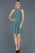 Turquoise Short Evening Dress ABK224