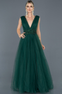 Emerald Green Long Evening Dress ABU950