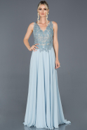 Long Blue Engagement Dress ABU952