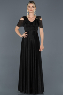 Long Black Prom Gown ABU955