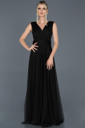 Long Black Invitation Dress ABU736
