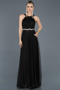 Long Black Invitation Dress ABU895