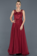 Long Red Engagement Dress ABU927