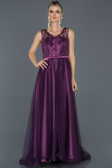 Long Purple Engagement Dress ABU927