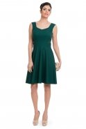Short Emerald Green Evening Dress C8000