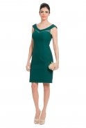 Short Emerald Green Coctail Dress C8010