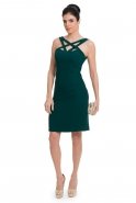 Short Emerald Green Coctail Dress C8011