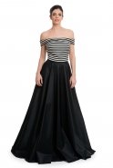 Long Black Prom Dress O4266