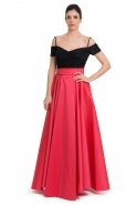 Long Pomegranate Flower Prom Dress O9121