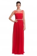 Long Red Evening Dress T2289