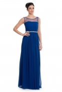 Long Sax Blue Evening Dress T2289