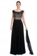 Long Black Evening Dress T2404