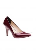 Burgundy Patent Leather Evening Shoes BA114