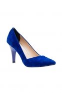 Sax Blue Suede Evening Shoes BA114
