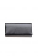 Black Leather Evening Bag V476