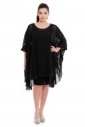 Black Oversized Evening Dress C9015