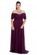 Purple Oversized Evening Dress C9504