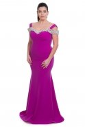 Purple Oversized Evening Dress C9515