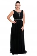 Black Oversized Evening Dress C9531