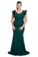 Emerald Green Oversized Evening Dress C9579