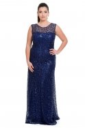 Nayv Blue Oversized Evening Dress C9508