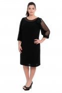 Black Oversized Evening Dress O7936